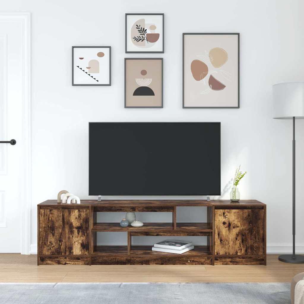 Wooden TV Stand 188.5cm Wide With 2 Doors - Vantage Home