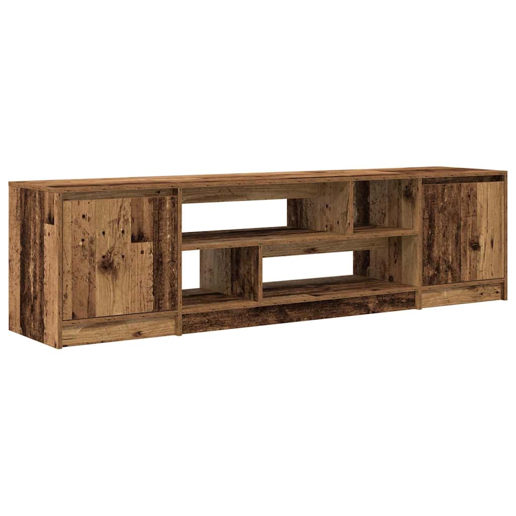 Wooden TV Stand 188.5cm Wide With 2 Doors - Vantage Home
