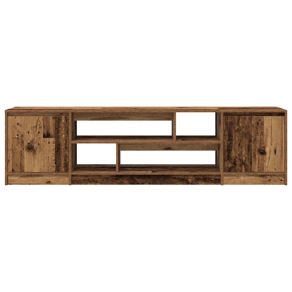 Wooden TV Stand 188.5cm Wide With 2 Doors - Vantage Home