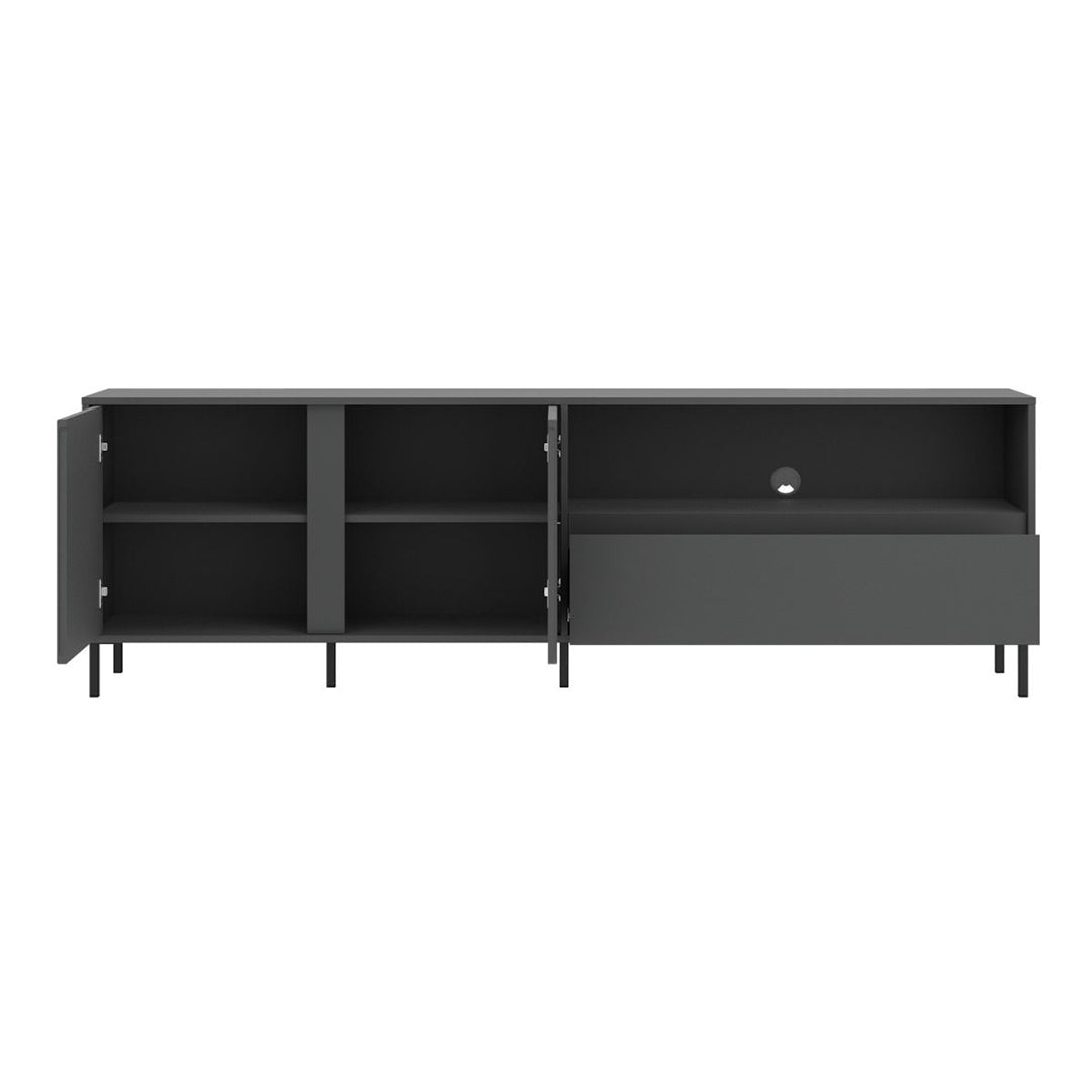 Wooden TV Stand With 2 Doors And 1 Drawer - Avenale