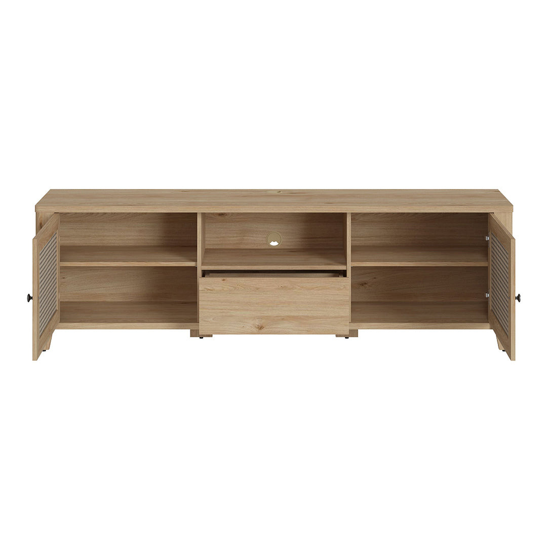 Wooden TV Stand With 2 Doors And 1 Drawer - Cestino