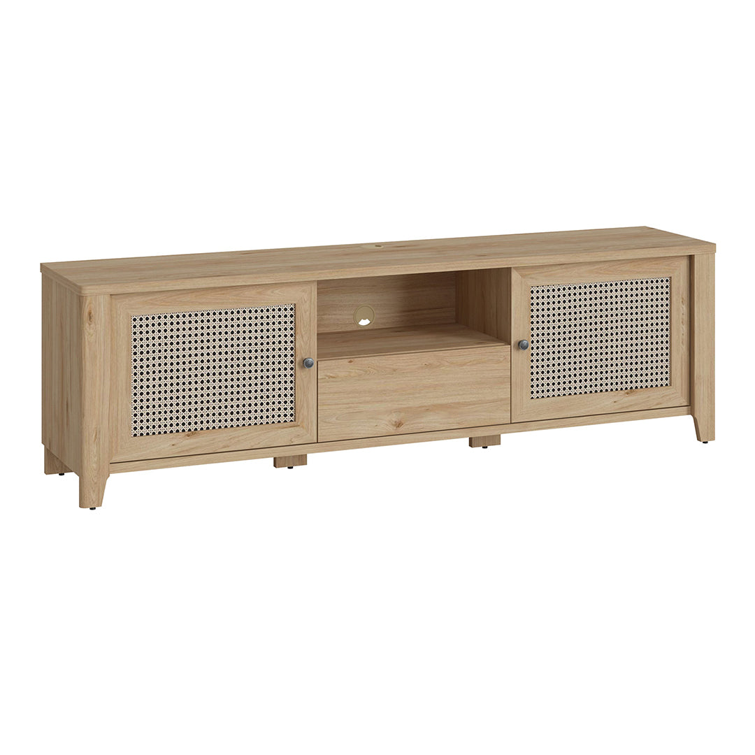 Wooden TV Stand With 2 Doors And 1 Drawer - Cestino
