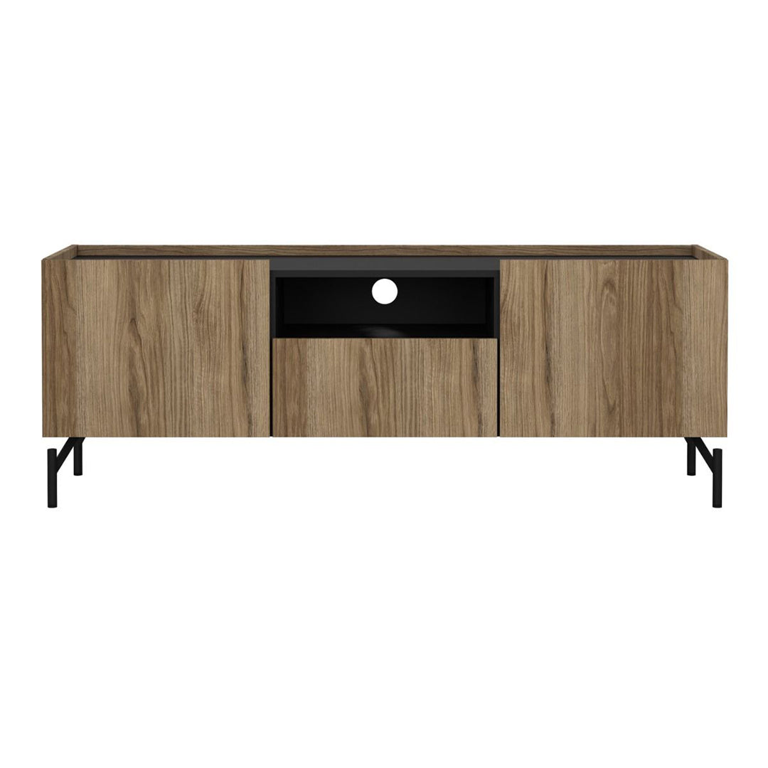Wooden TV Stand With 2 Doors And 1 Drawer - Kendall