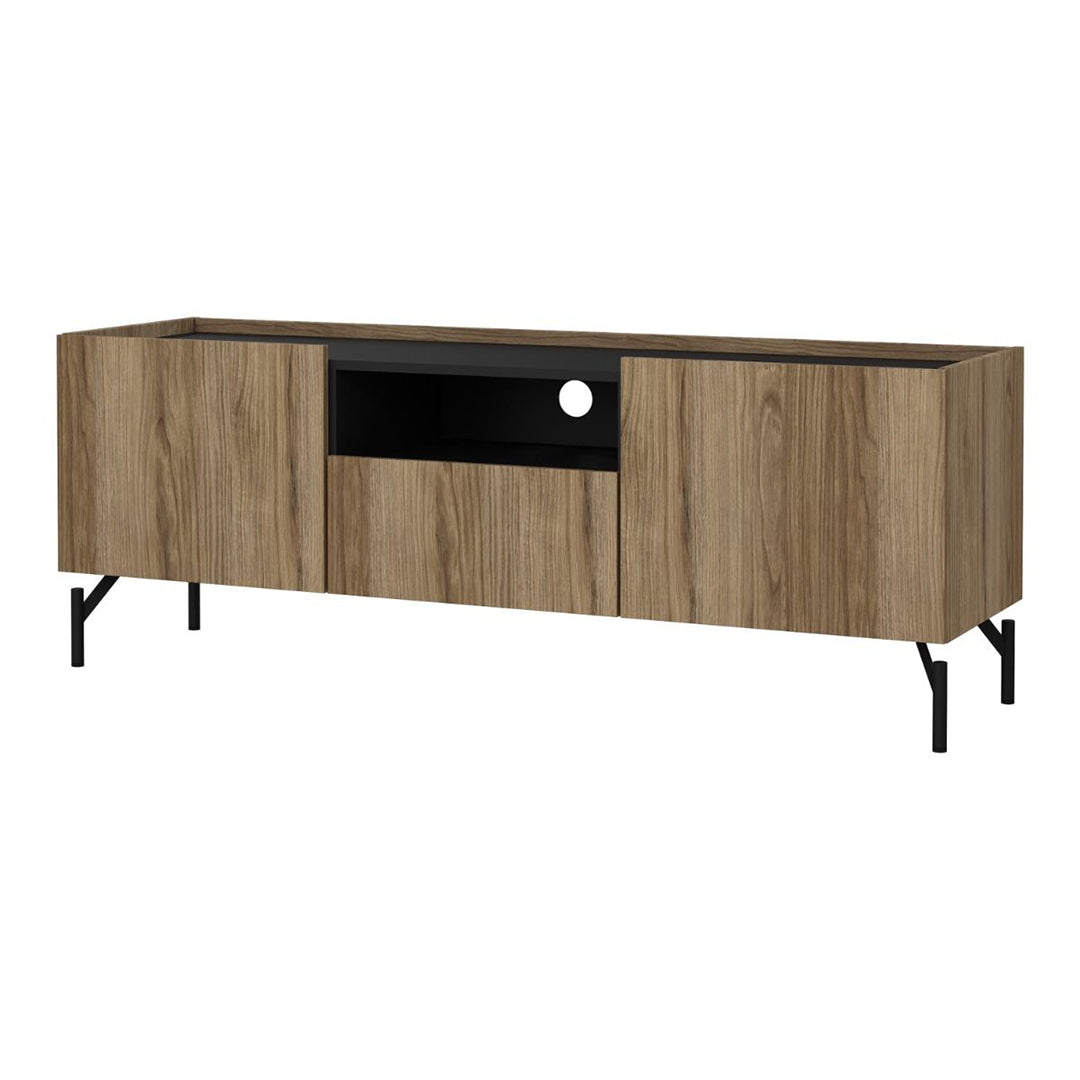 Wooden TV Stand With 2 Doors And 1 Drawer - Kendall
