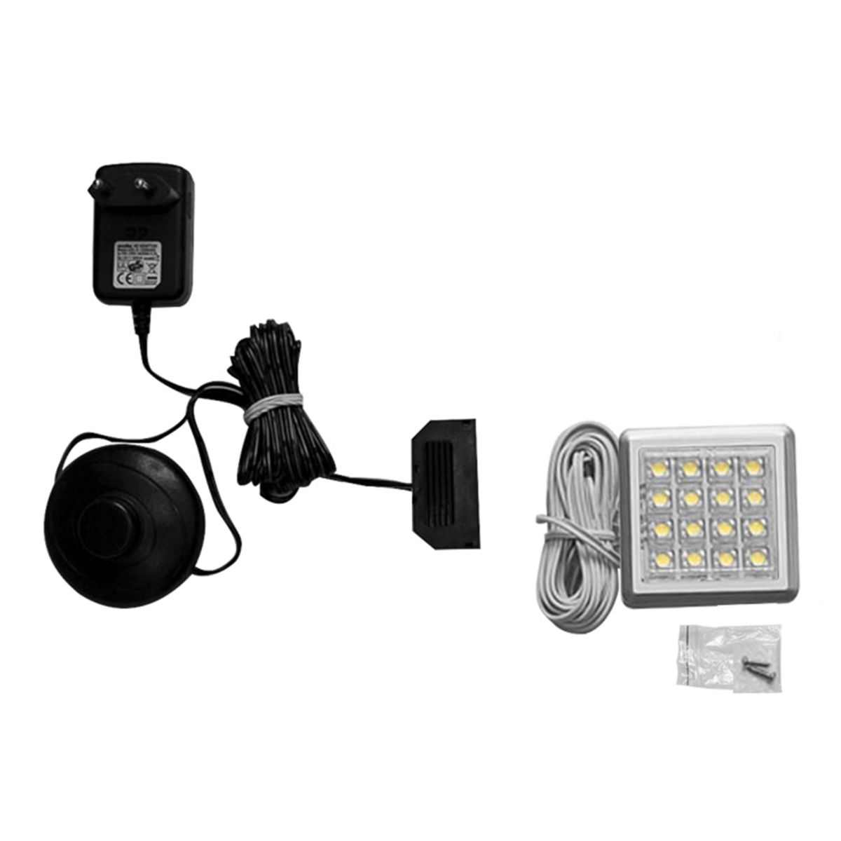 Wooden TV Stand With 2 Doors 1 Drawer With LED Lights - Bohol