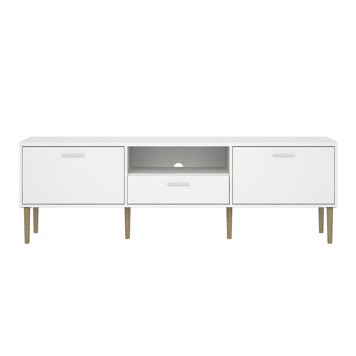 Wooden TV Stand With 2 Doors And 1 Drawer - Media