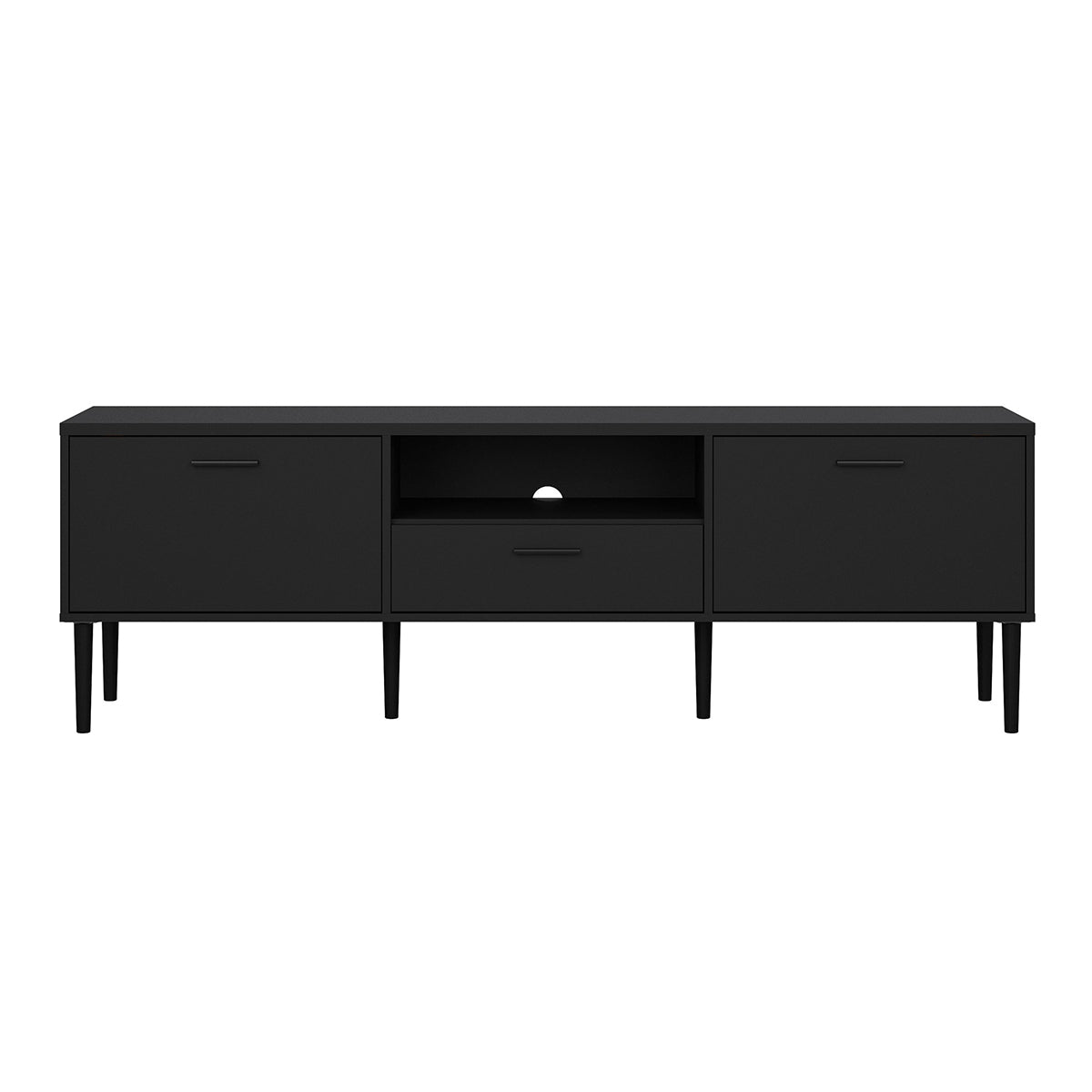 Wooden TV Stand With 2 Doors And 1 Drawer - Media