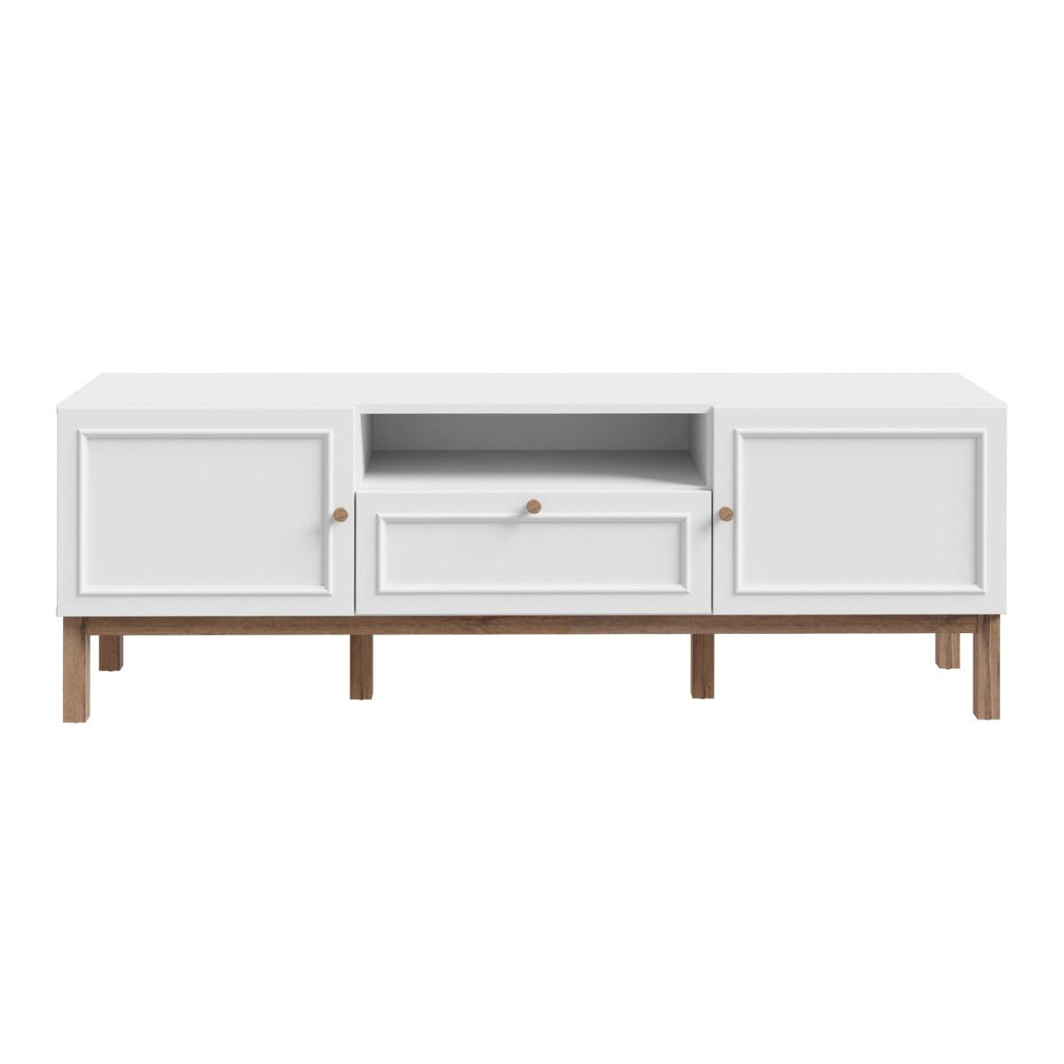 Wooden TV Stand With 2 Doors And 1 Drawer - Wensley