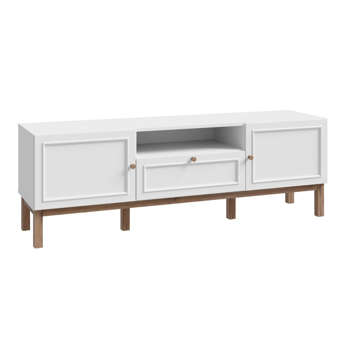 Wooden TV Stand With 2 Doors And 1 Drawer - Wensley