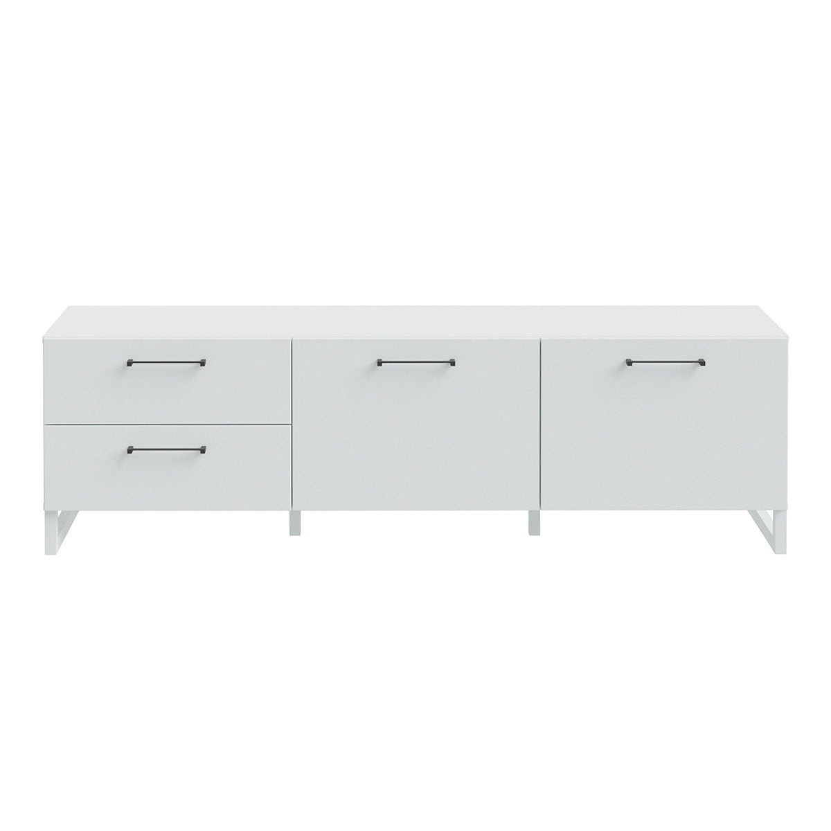 Wooden TV Stand With 2 Doors And 2 Drawers - Sali