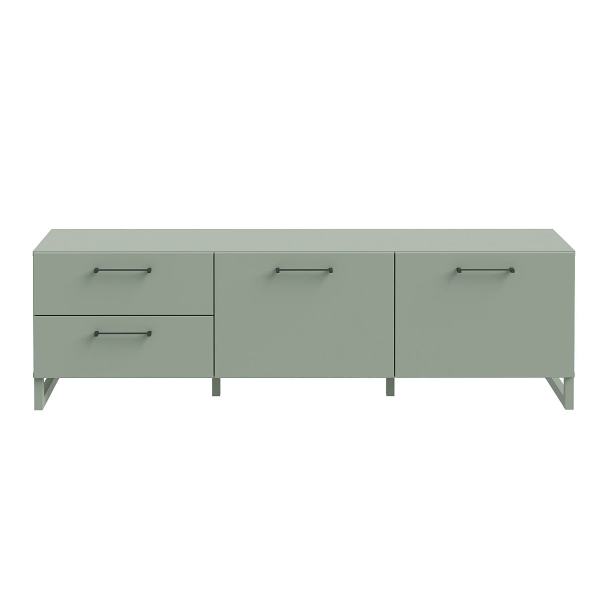 Wooden TV Stand With 2 Doors And 2 Drawers - Sali