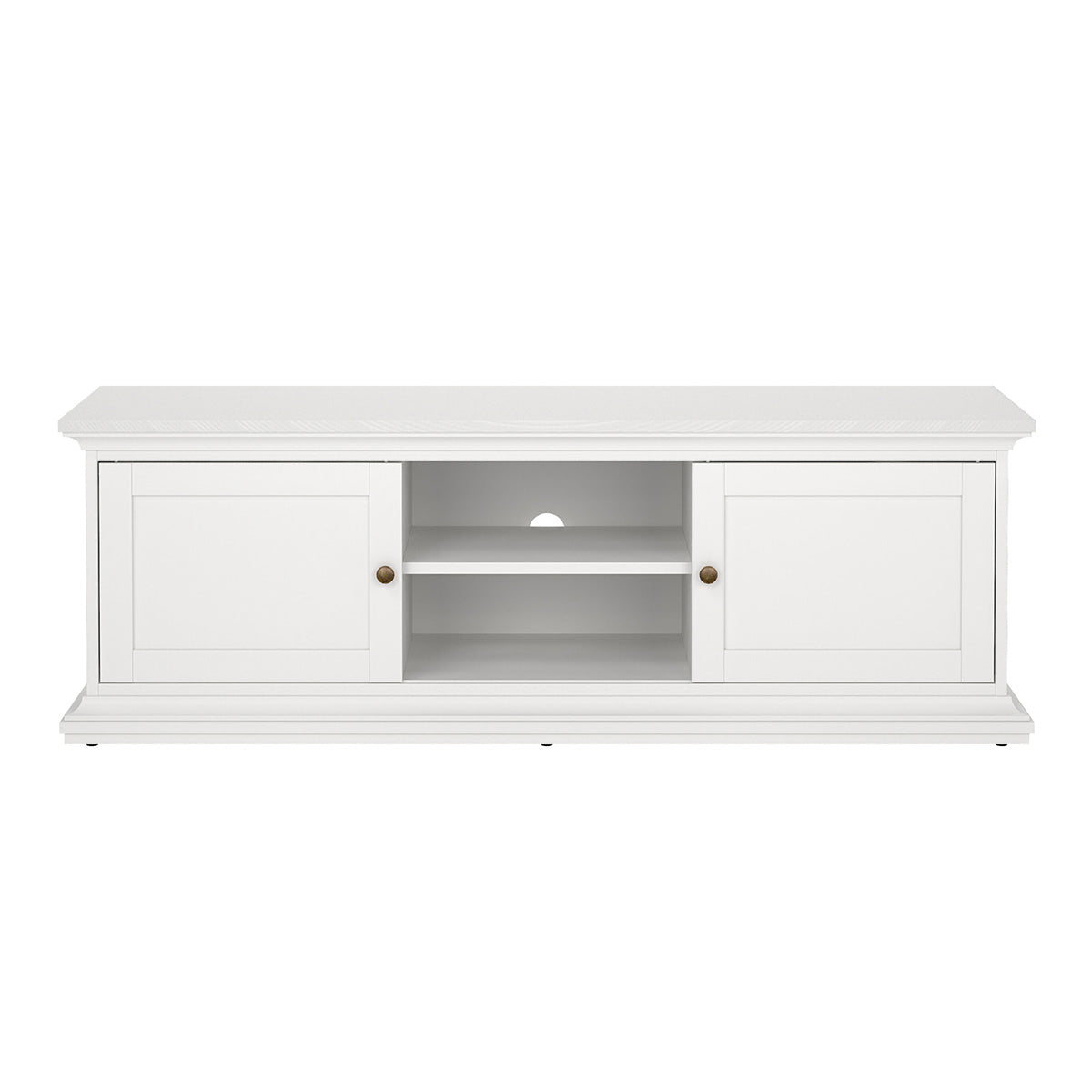Wooden TV Stand With 2 Doors - Paris