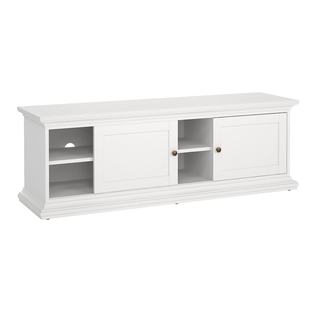 Wooden TV Stand With 2 Doors - Paris