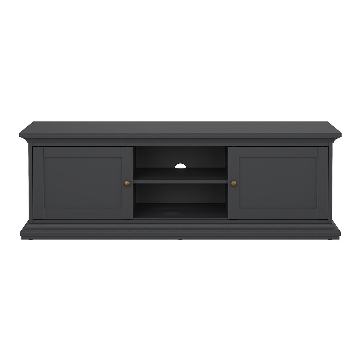 Wooden TV Stand With 2 Doors - Paris