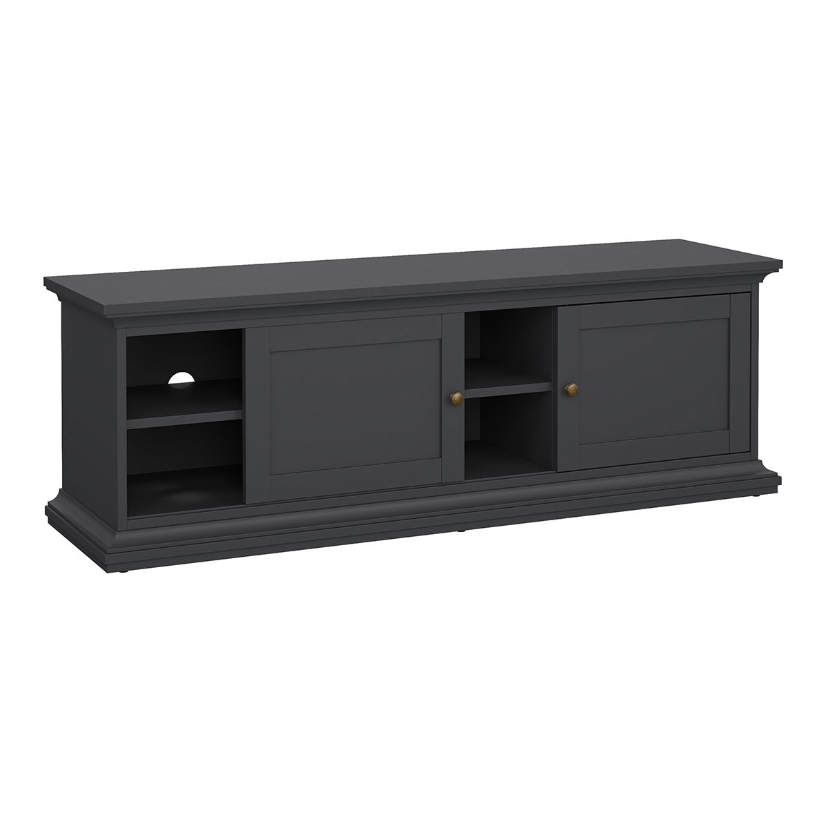 Wooden TV Stand With 2 Doors - Paris