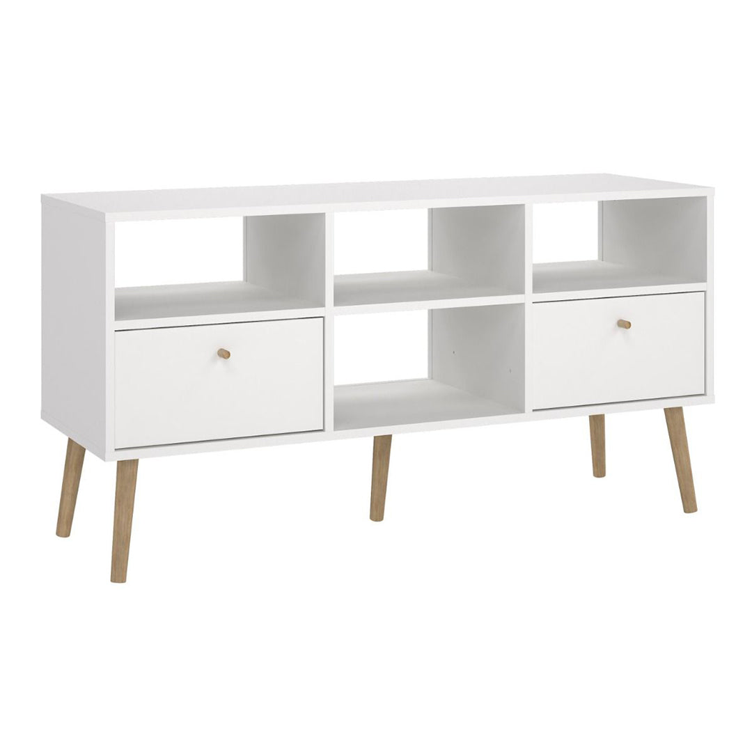 Wooden TV Stand With 2 Drawers - Cumbria