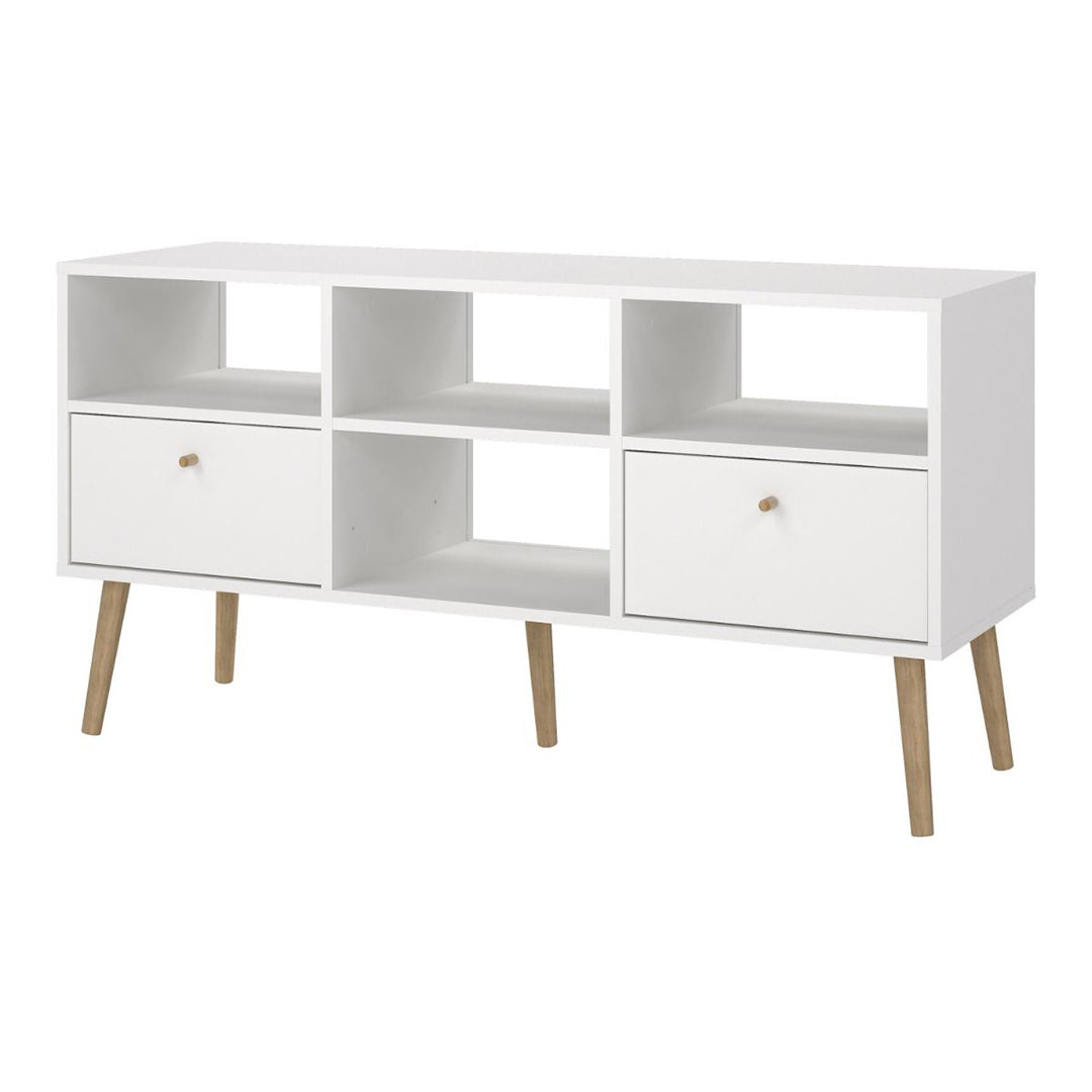 Wooden TV Stand With 2 Drawers - Cumbria