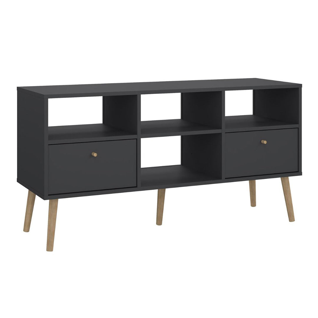 Wooden TV Stand With 2 Drawers - Cumbria