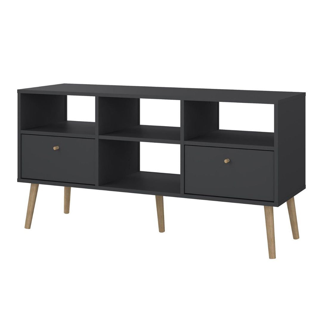 Wooden TV Stand With 2 Drawers - Cumbria