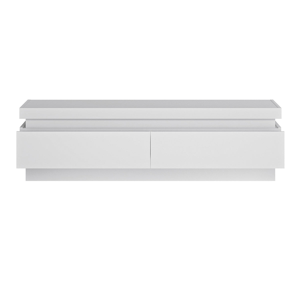 Wooden TV Stand With 2 Drawers And LED Lights - Lyon