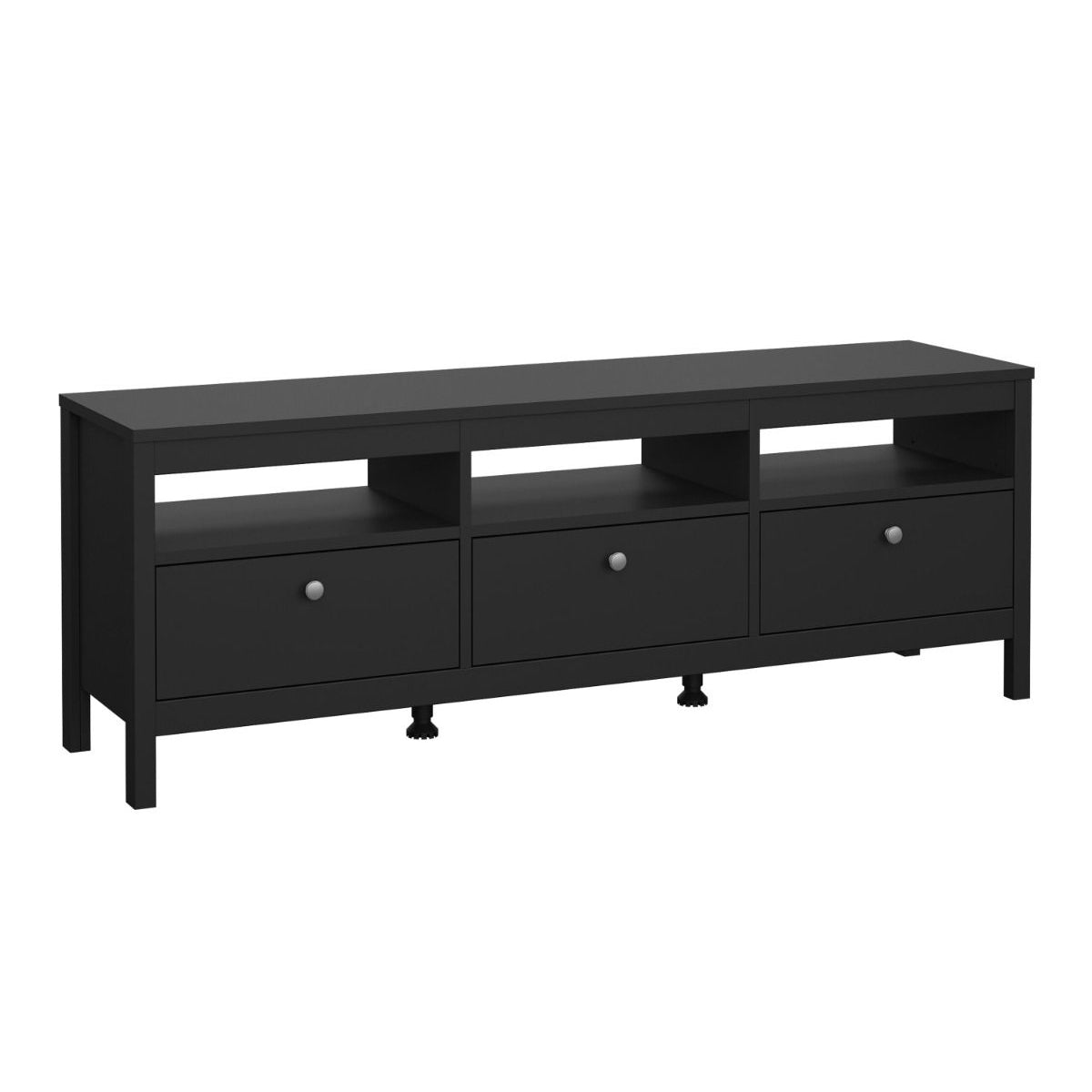 Wooden TV Stand With 3 Drawers - Madrid