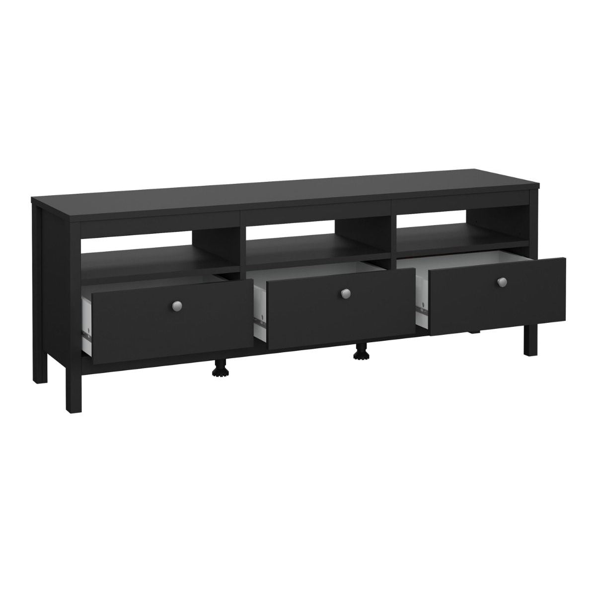 Wooden TV Stand With 3 Drawers - Madrid