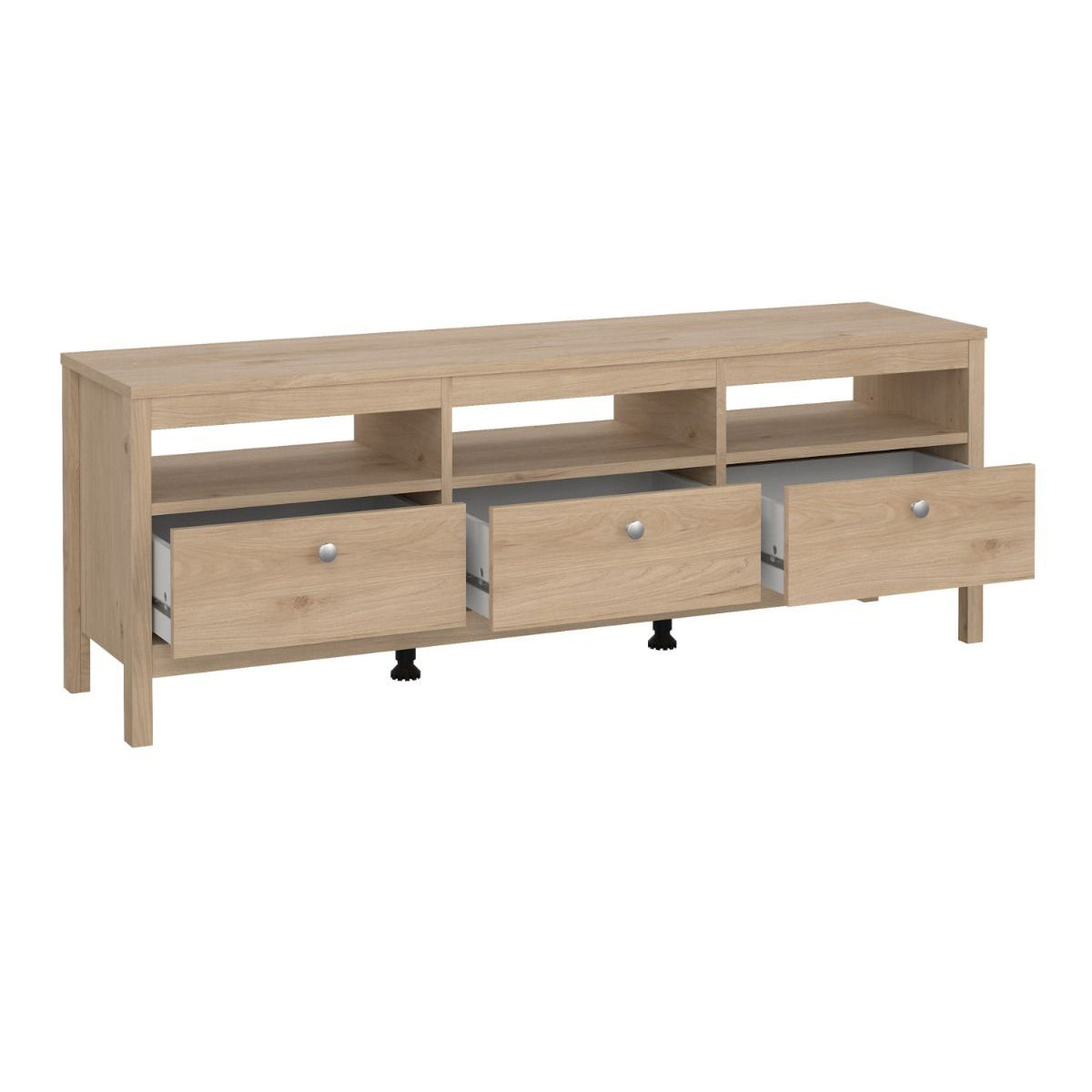 Wooden TV Stand With 3 Drawers - Madrid