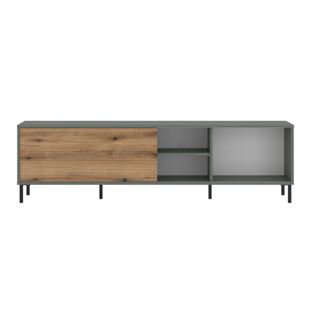 Wooden TV Stand 50cm High With 1 Handless Sliding Door - Darwin