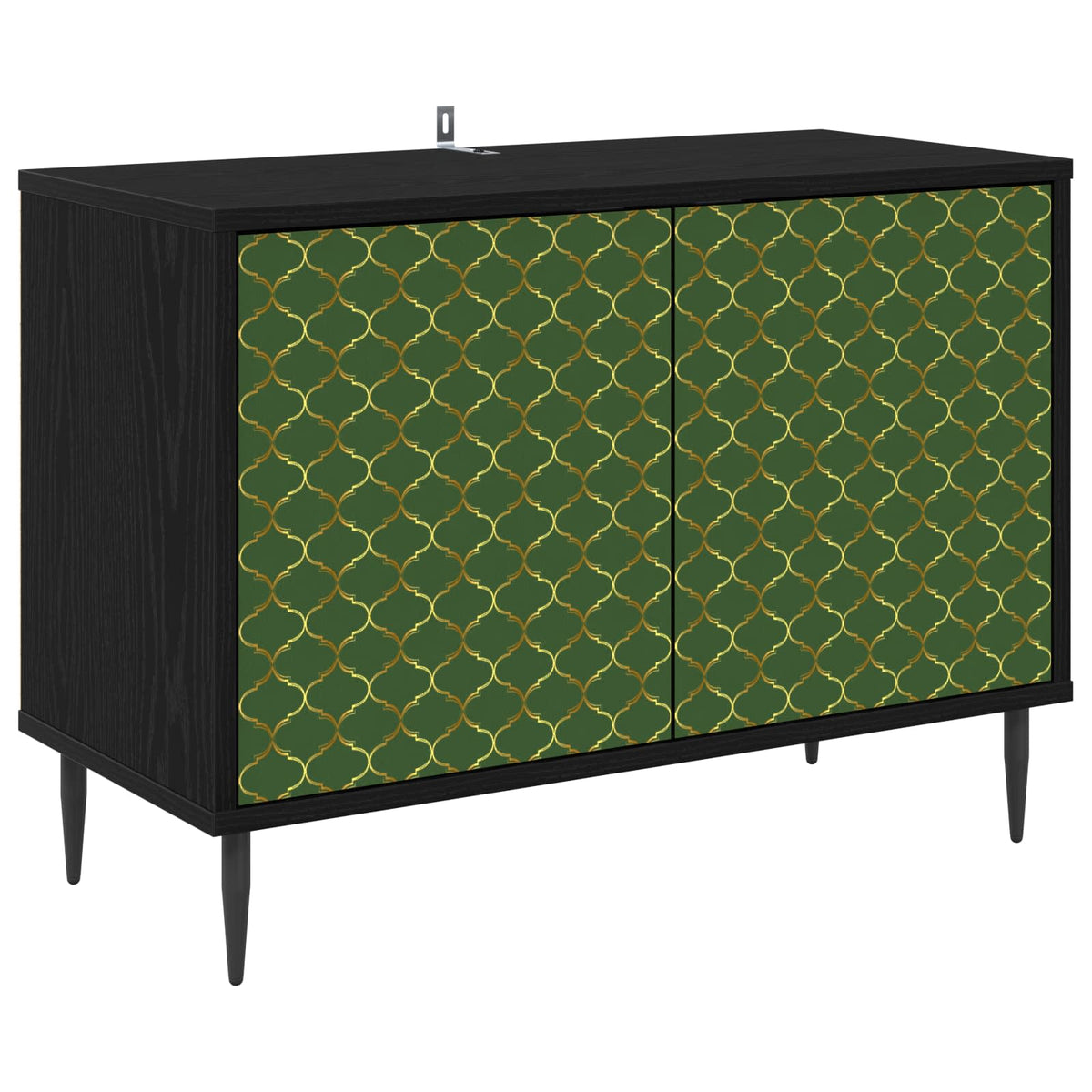 Wooden TV Stand 69cm Wide With 2 Doors And Raised Feet - Geleen