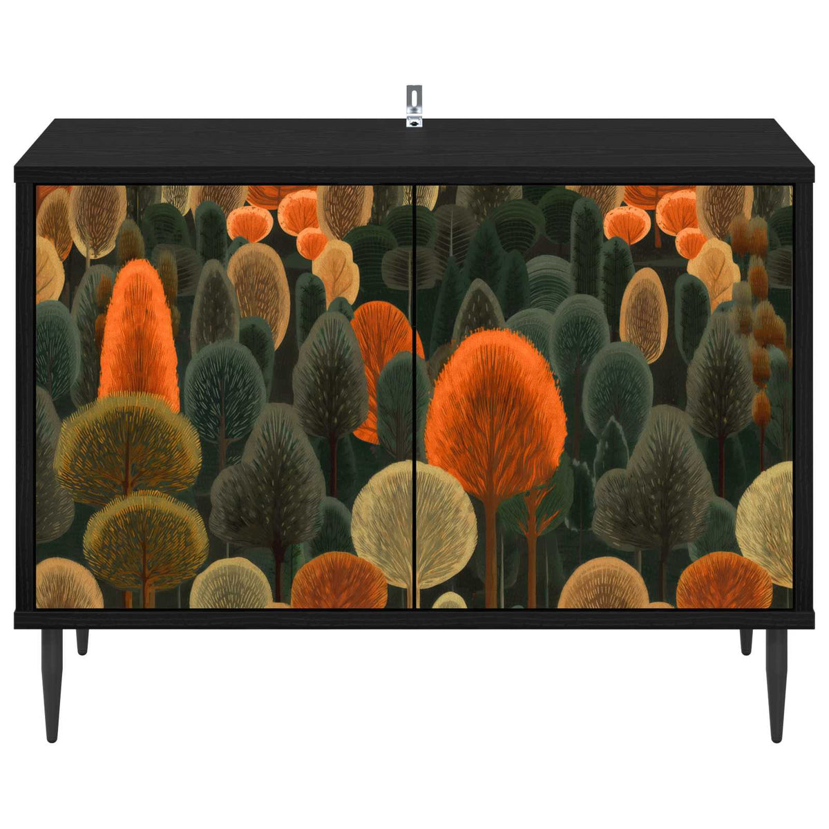 Wooden TV Stand 69cm Wide With 2 Doors And Raised Feet - Zaandam
