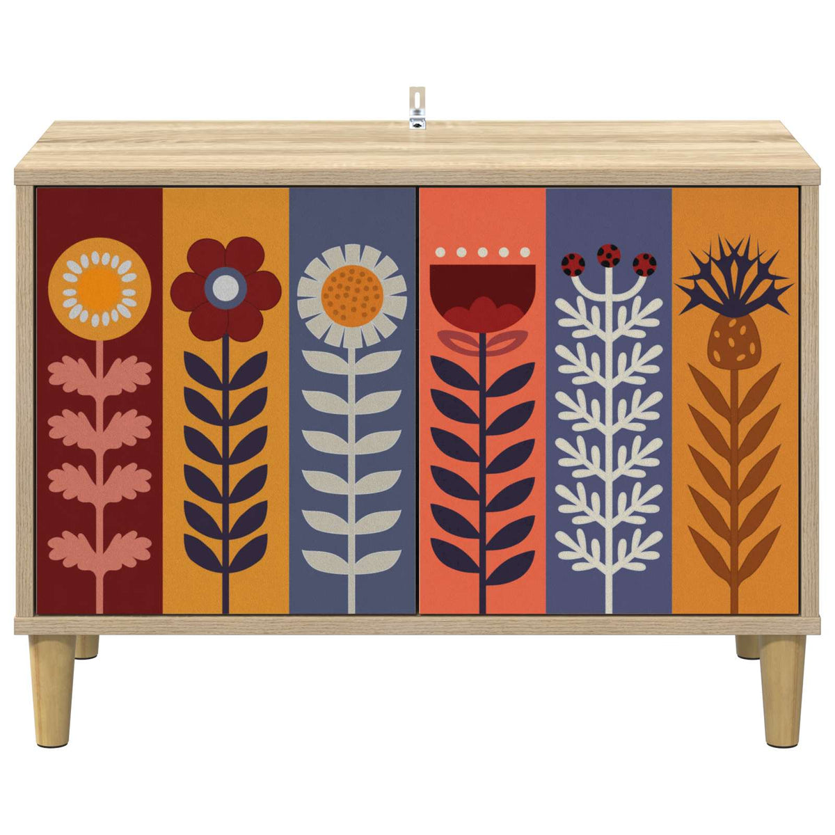 Wooden TV Stand 69cm Wide With 2 Doors - Essen