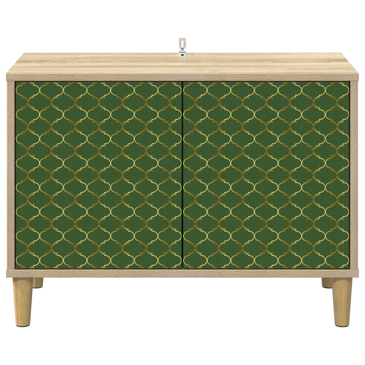 Wooden TV Stand 69cm Wide With 2 Doors - Geleen