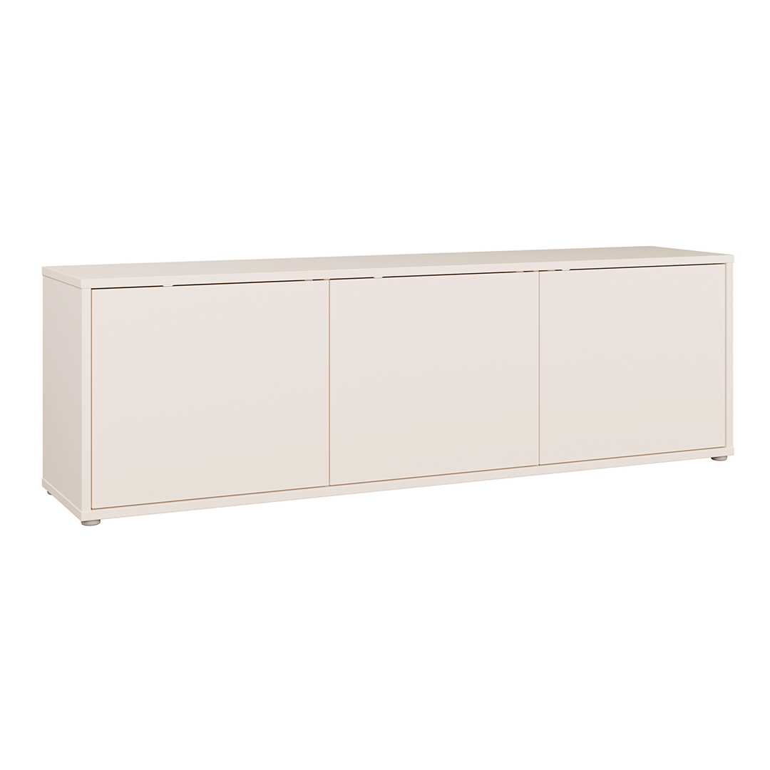 Wooden TV Stand Large With 3 Push-to-Open Doors - Alice Springs