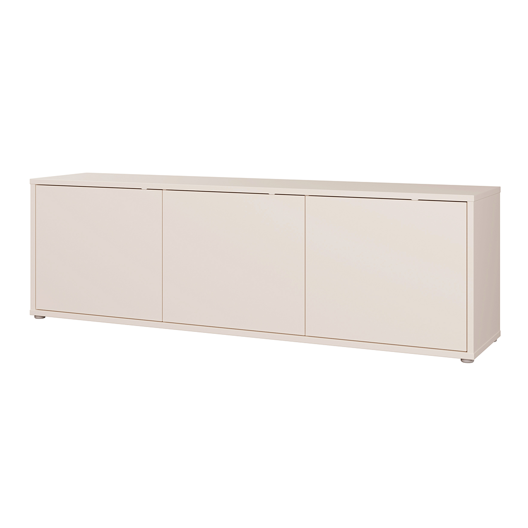 Wooden TV Stand Large With 3 Push-to-Open Doors - Alice Springs
