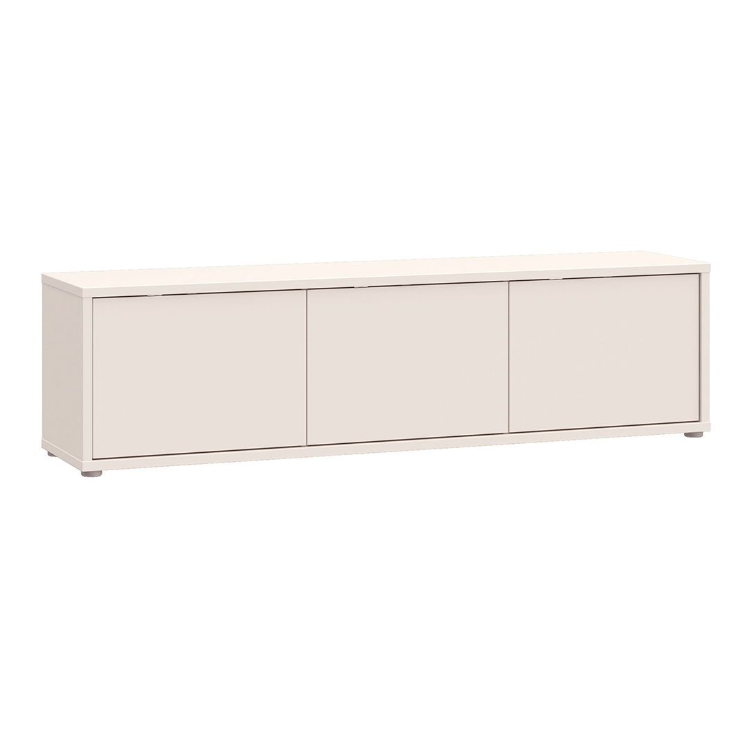 Wooden TV Stand Wide With 3 Push-to-Open Doors - Alice Springs