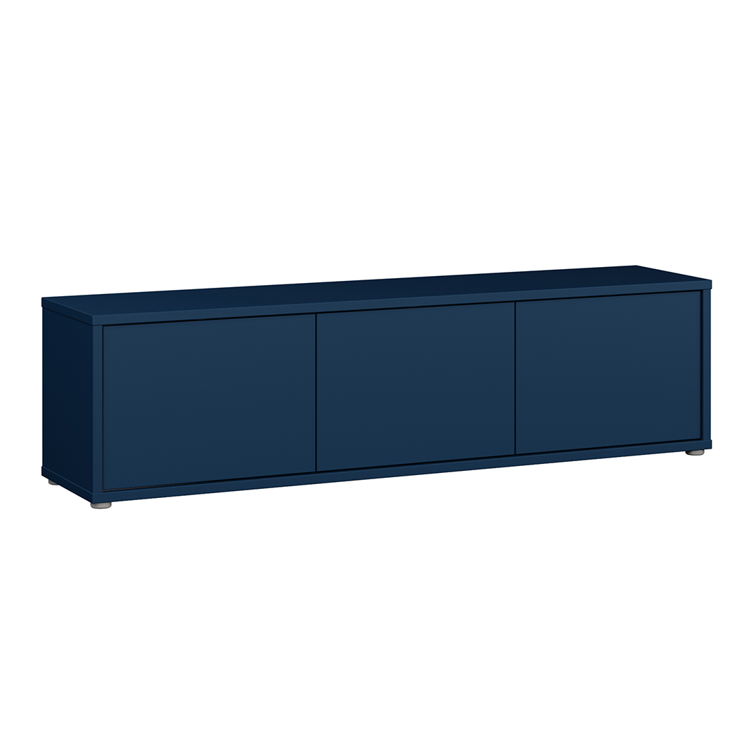 Wooden TV Stand Wide With 3 Push-to-Open Doors - Alice Springs