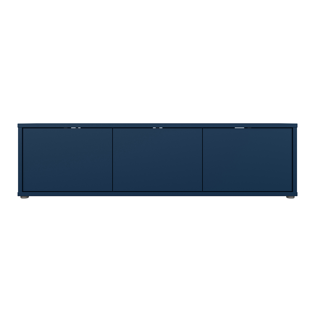 Wooden TV Stand Wide With 3 Push-to-Open Doors - Alice Springs