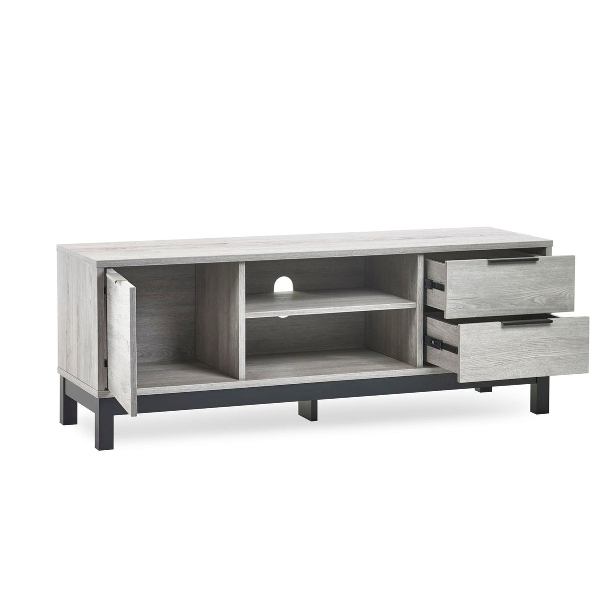 Wooden TV Stand With 1 Door And 2 Drawers - Bali