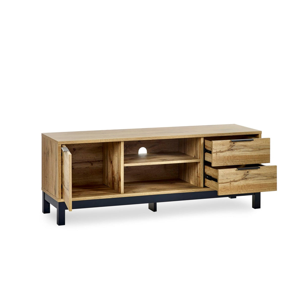 Wooden TV Stand With 1 Door And 2 Drawers - Bali