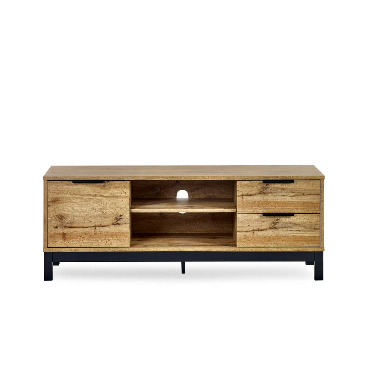 Wooden TV Stand With 1 Door And 2 Drawers - Bali