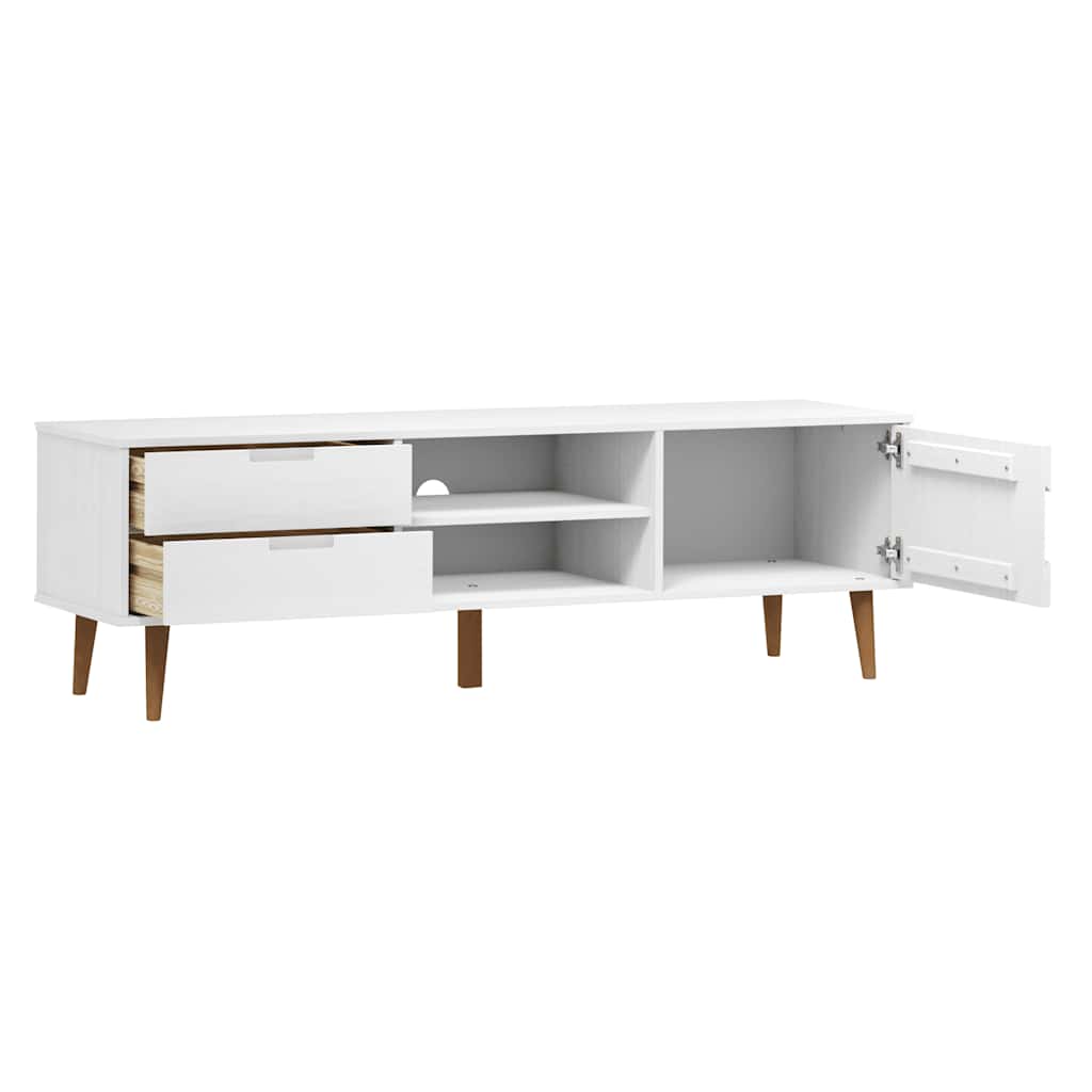 Wooden TV Stand With 1 Door And 2 Drawers - Molde