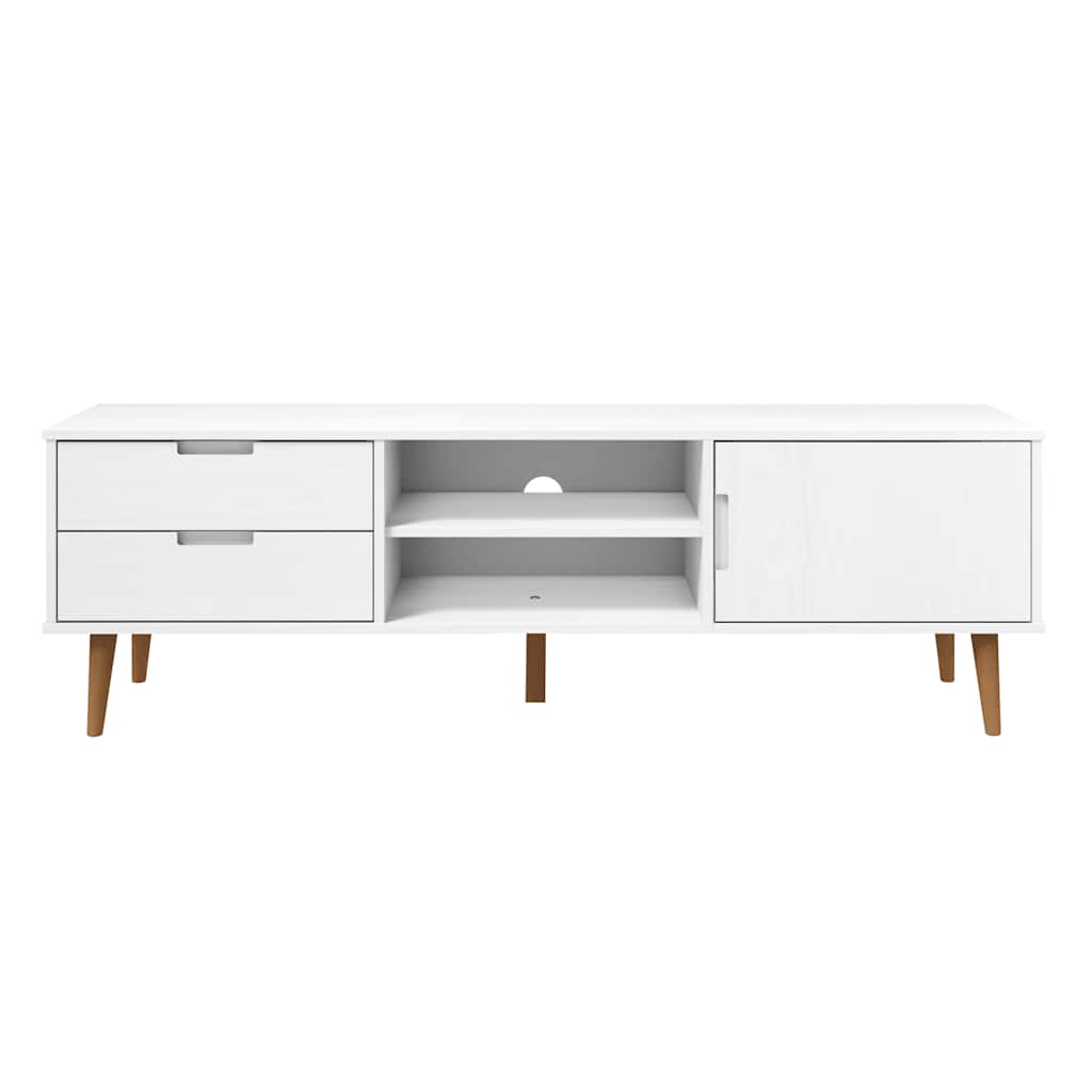 Wooden TV Stand With 1 Door And 2 Drawers - Molde