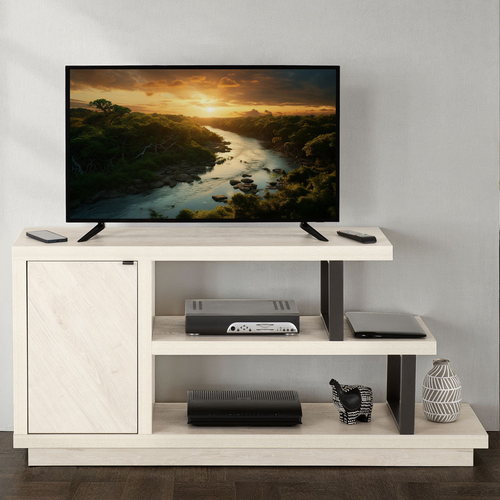 Wooden TV Stand With 1 Door - Turin