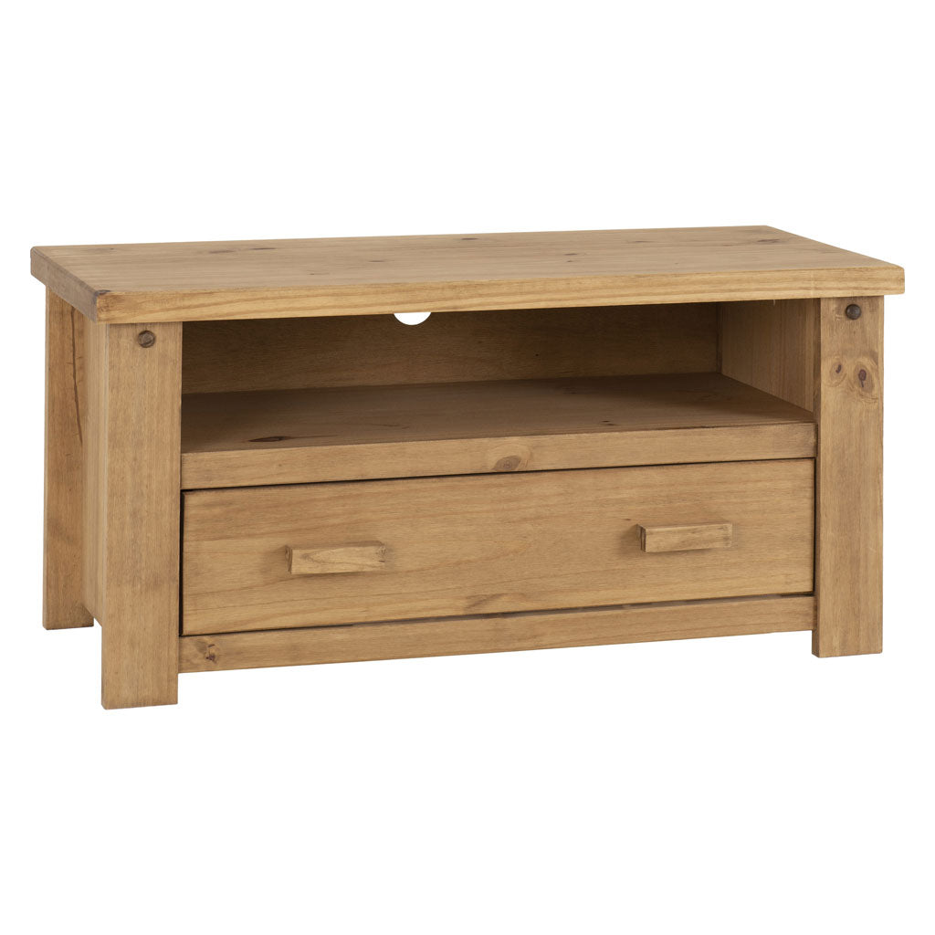 Wooden TV Stand With 1 Drawer - Tortilla