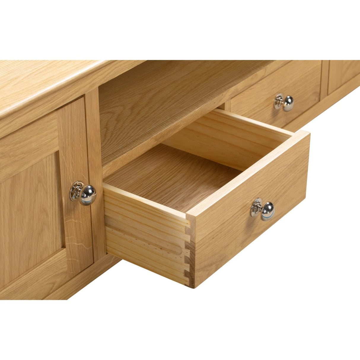 Wooden TV Stand With 2 Doors And 2 Drawers - Cotswold