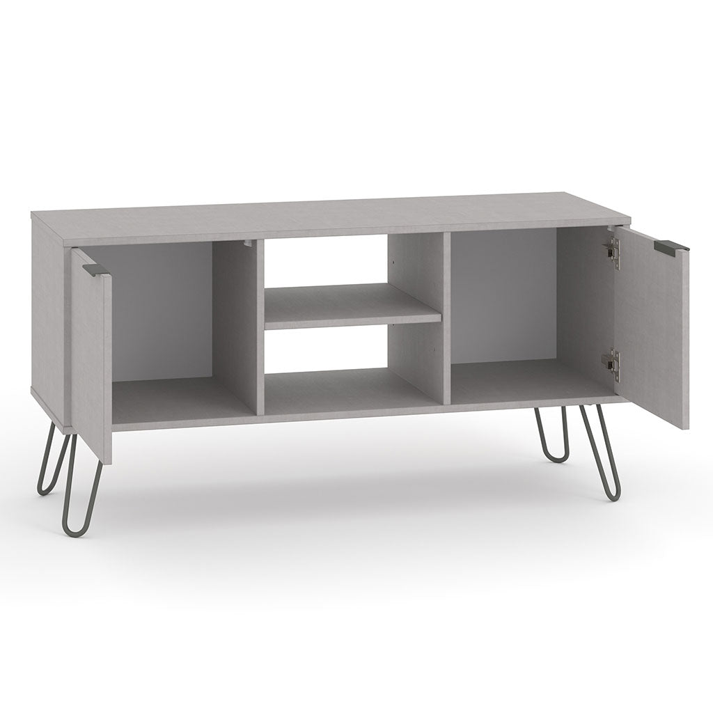Wooden TV Stand With 2 Doors - Augusta