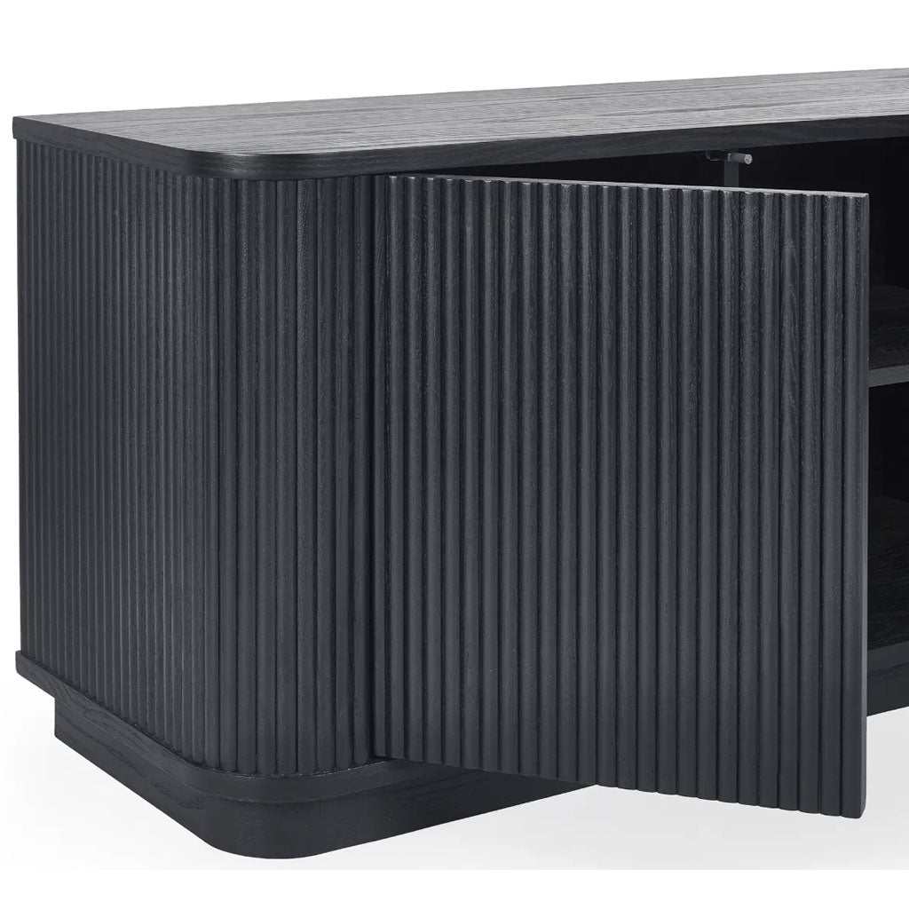 Wooden TV Stand With 2 Doors - Louis