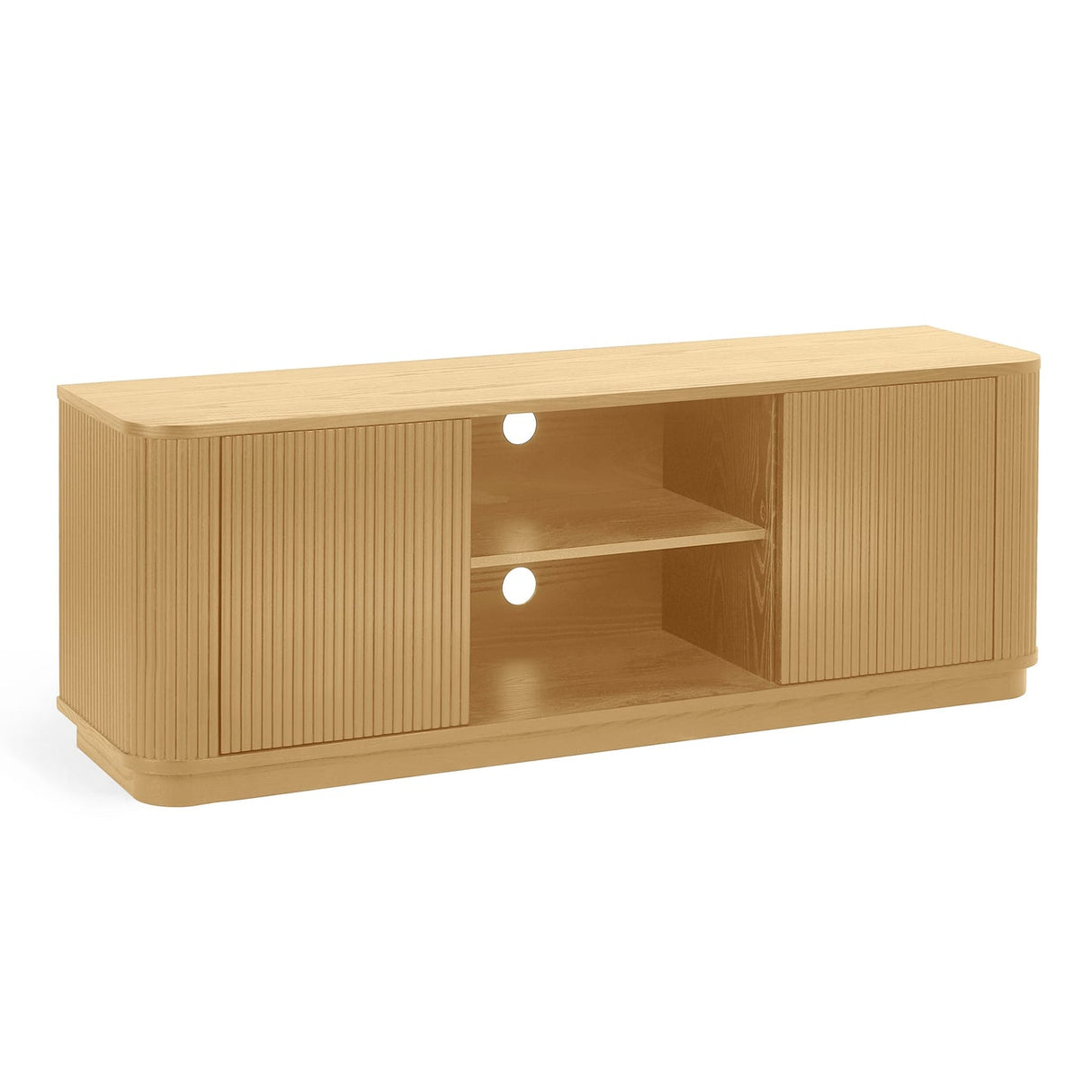 Wooden TV Stand With 2 Doors - Louis