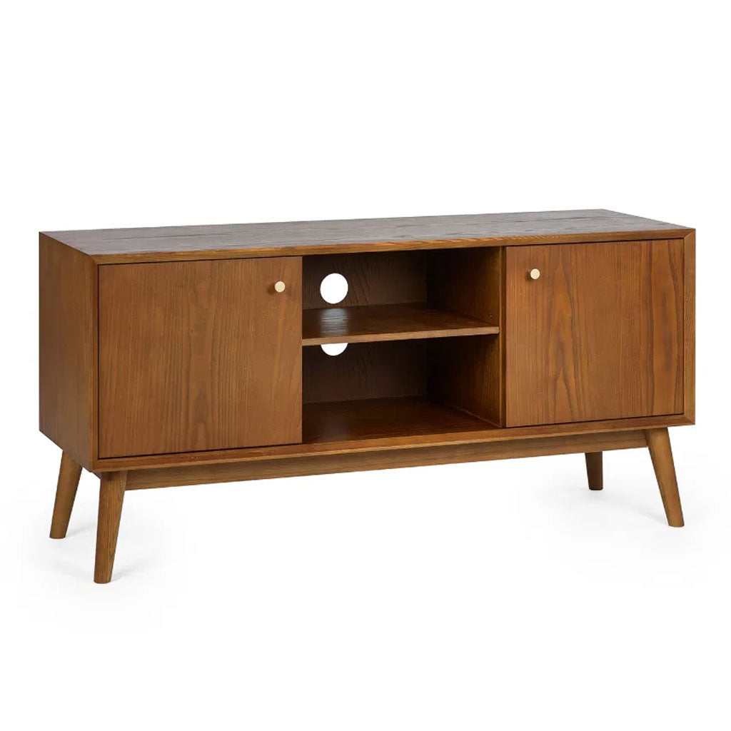 Wooden TV Stand With 2 Doors - Lowry