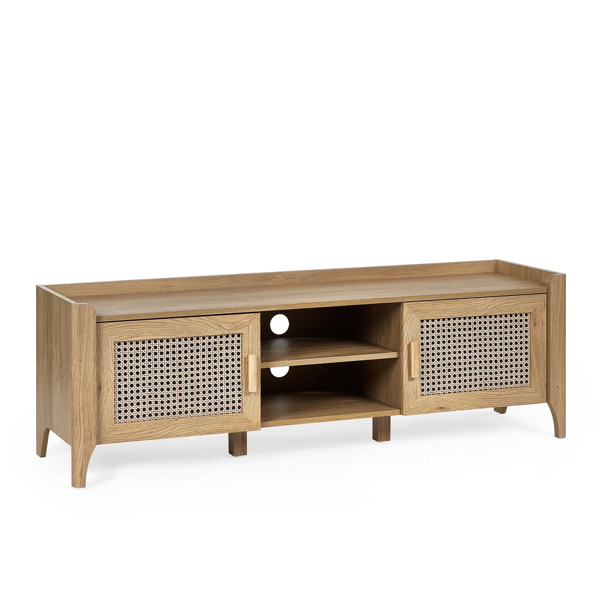 Wooden TV Stand With 2 Doors - Sydney